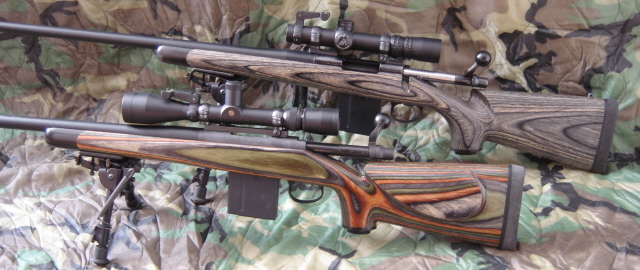 Pair of custom made rifles