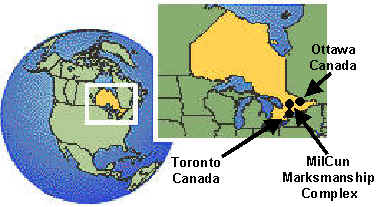 Map showing the location of the MilCun property.