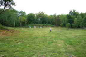 Keith returns to the firing line after setting up a couple of targets on Maple Tree Range.