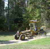 Road construction - grader