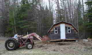 Shed in place on Maple Tree Range