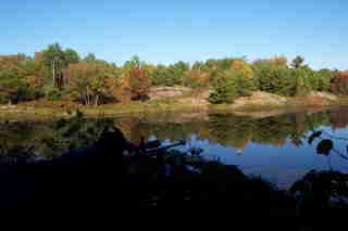 A police sniper overlooks our "west side lake"